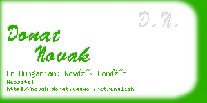 donat novak business card